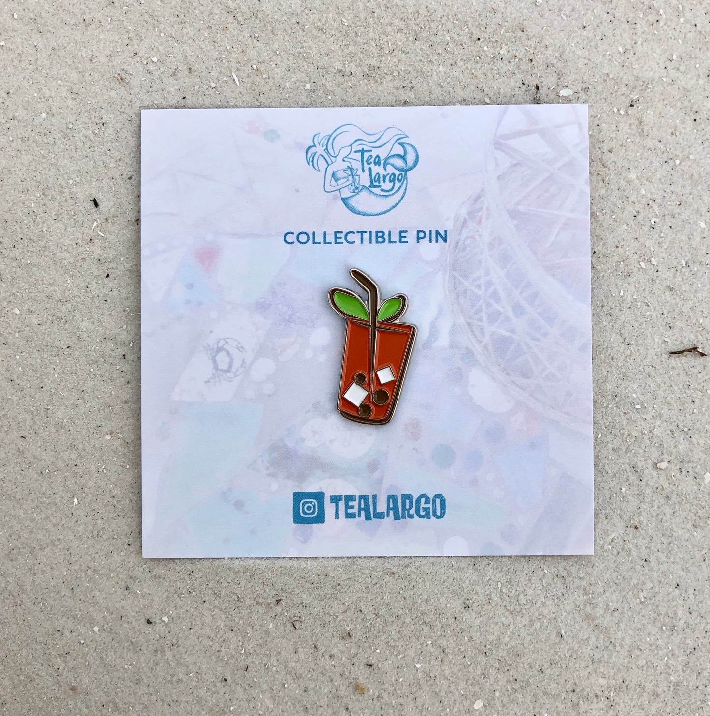 Thai Bubble Tea Enamel Pin