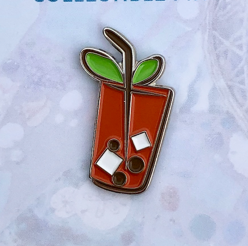Thai Bubble Tea Enamel Pin